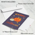 Happy Halloween Pumpkin Light-Up Pop-Up Card