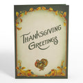 Thanksgiving Greetings Vintage Turkey Pop-Up Card