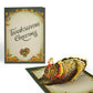 Thanksgiving Greetings Vintage Turkey Pop-Up Card