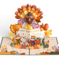 Woodland Animals Thanksgiving Day Parade Pop-Up Card