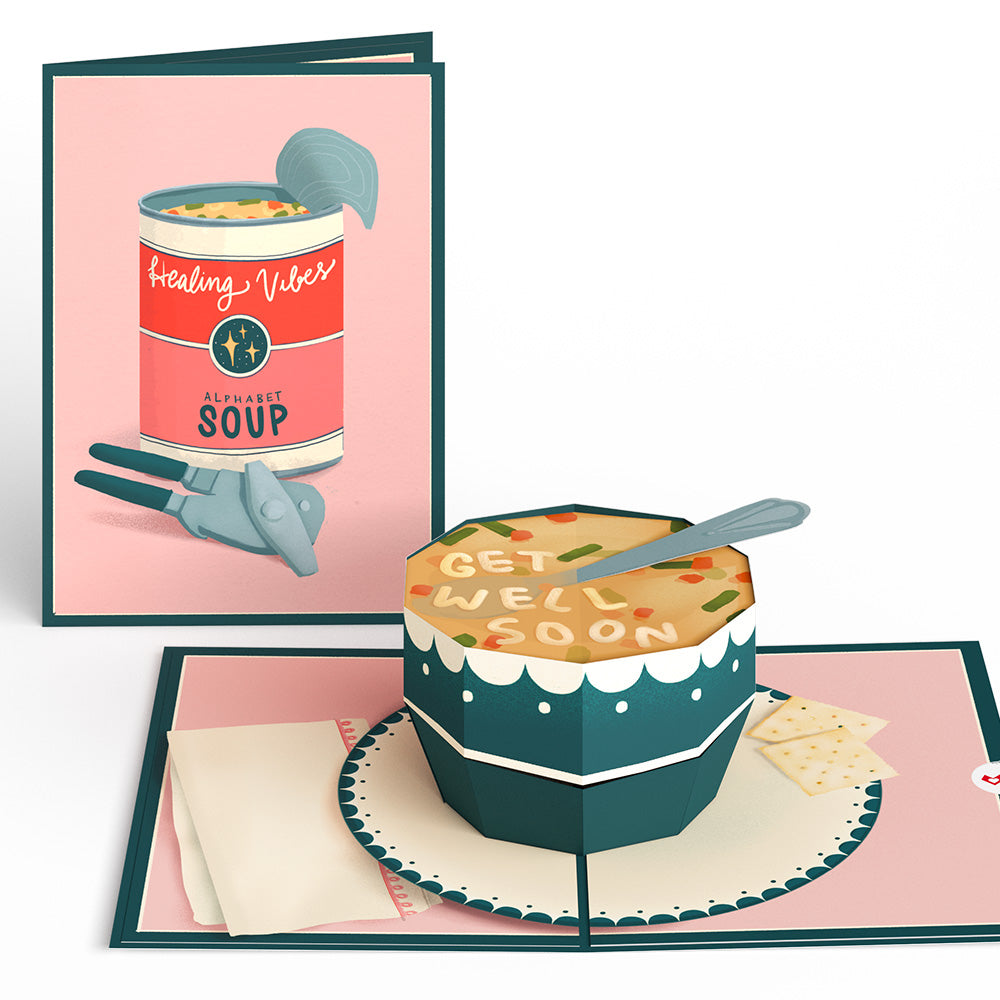Get Well Soon Soup Pop-Up Card