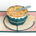 Get Well Soon Pop-Up Card & Bouquet Bundle