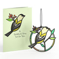 Goldfinch's Song Suncatcher Card