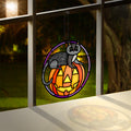 Spooky Vibes Halloween Cat Suncatcher Card