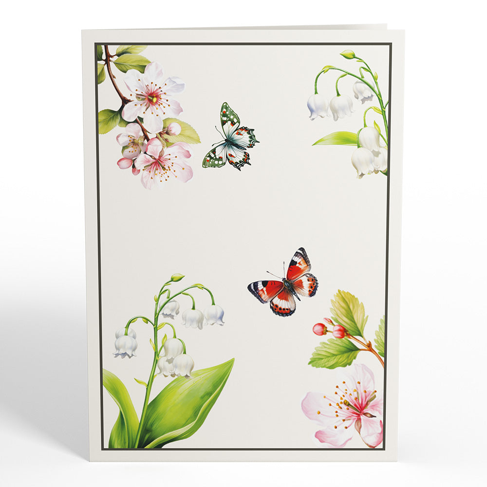 Born to Bloom: May Birth Month Flowers Pop-Up Card