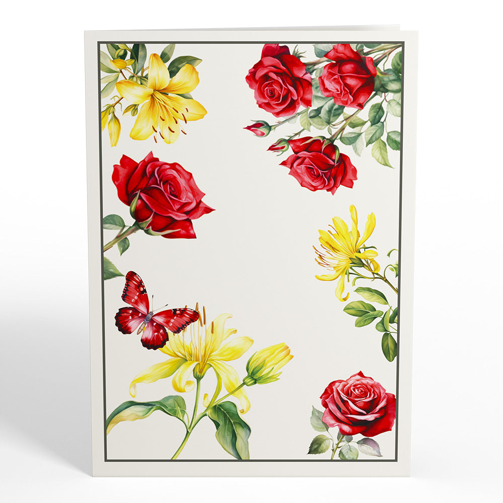 Born to Bloom: June Birth Month Flowers Pop-Up Card