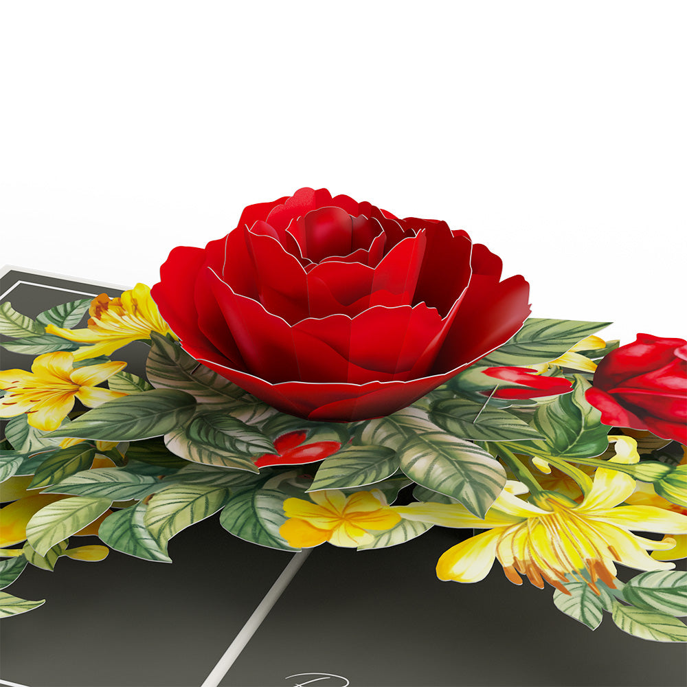 Born to Bloom: June Birth Month Flowers Pop-Up Card