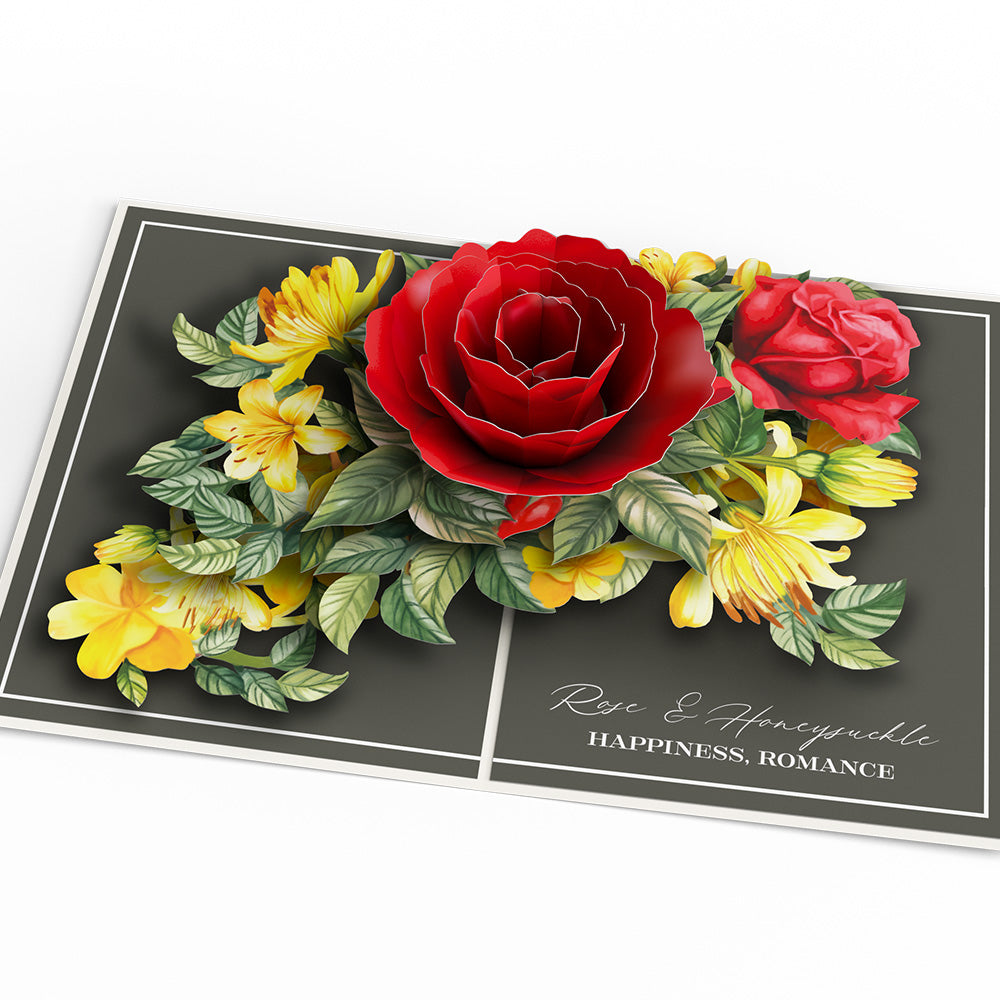 Born to Bloom: June Birth Month Flowers Pop-Up Card