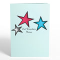 Let Freedom Shine Suncatcher Card