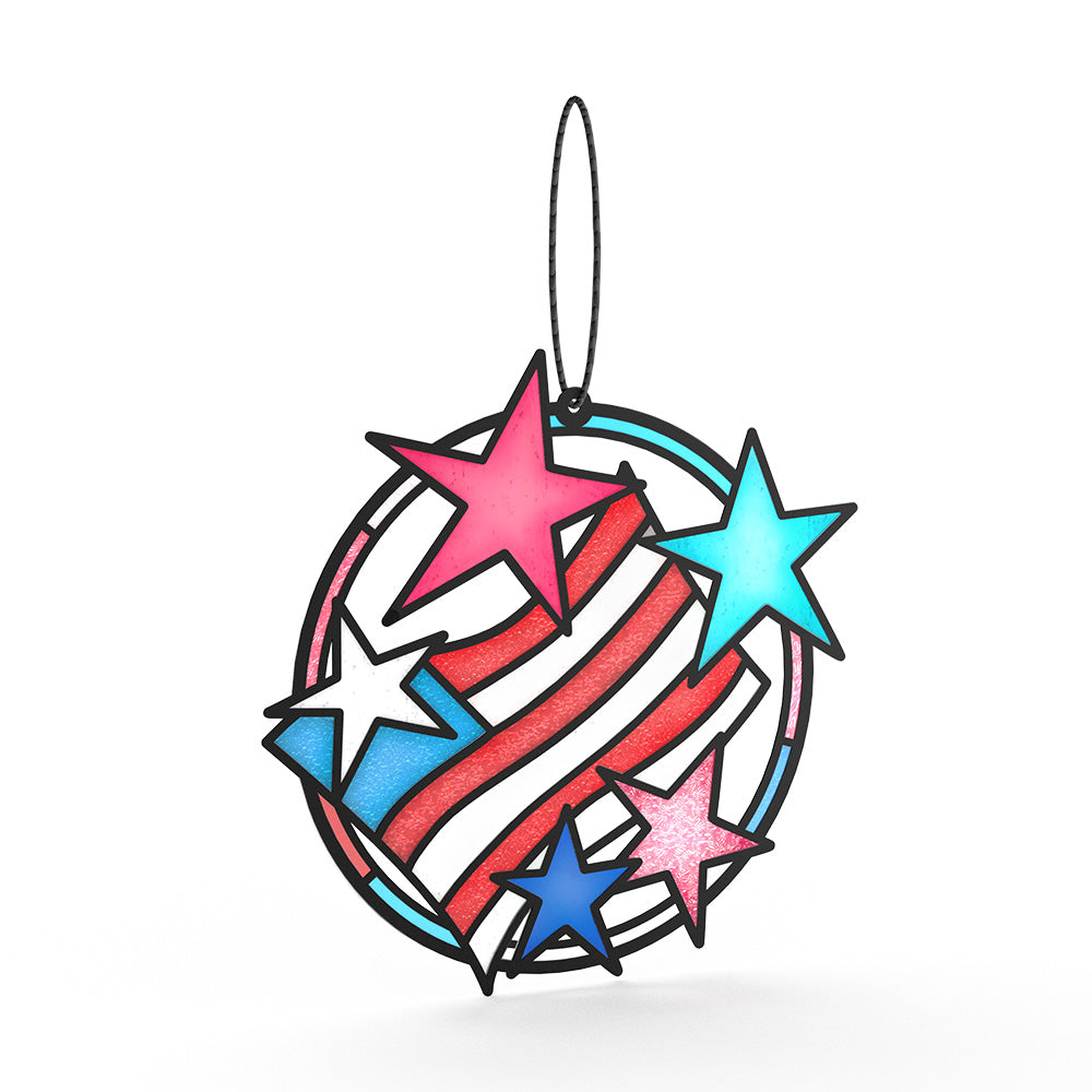 Let Freedom Shine Suncatcher Card