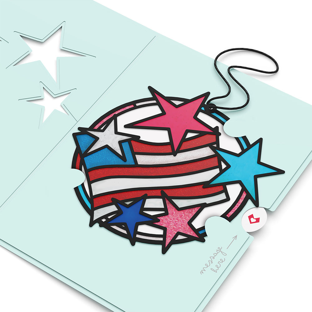 Let Freedom Shine Suncatcher Card
