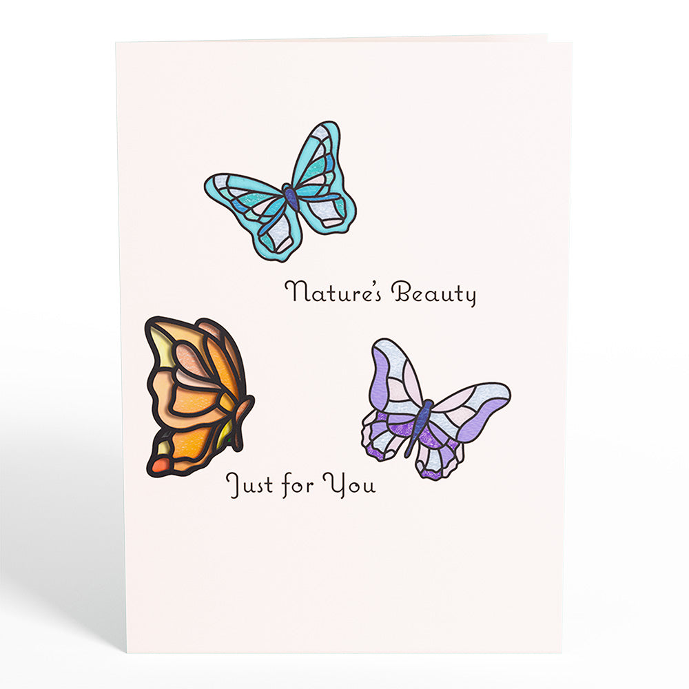Nature's Beauty Butterfly Suncatcher Card