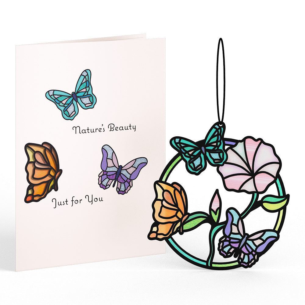 Nature's Beauty Butterfly Suncatcher Card