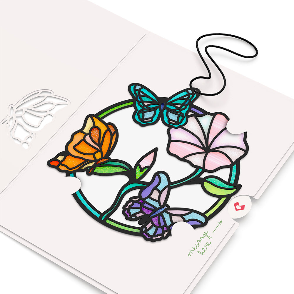 Nature's Beauty Butterfly Suncatcher Card