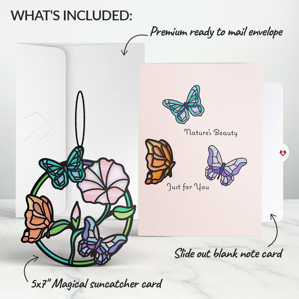 Nature's Beauty Butterfly Suncatcher Card