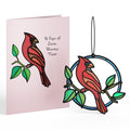 Sign of Love Cardinal Suncatcher Card
