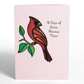 Sign of Love Cardinal Suncatcher Card