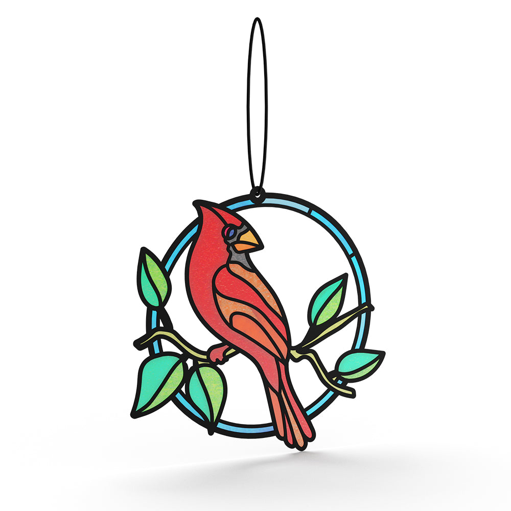 Sign of Love Cardinal Suncatcher Card