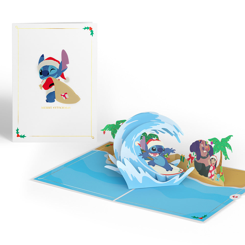 Disney's Stitch Merry Stitchmas Pop-Up Card