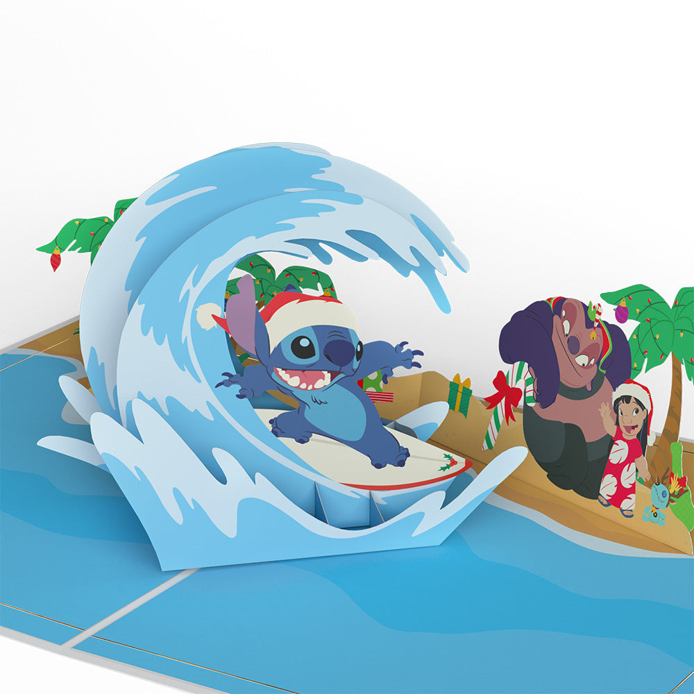 Disney's Stitch Merry Stitchmas Pop-Up Card