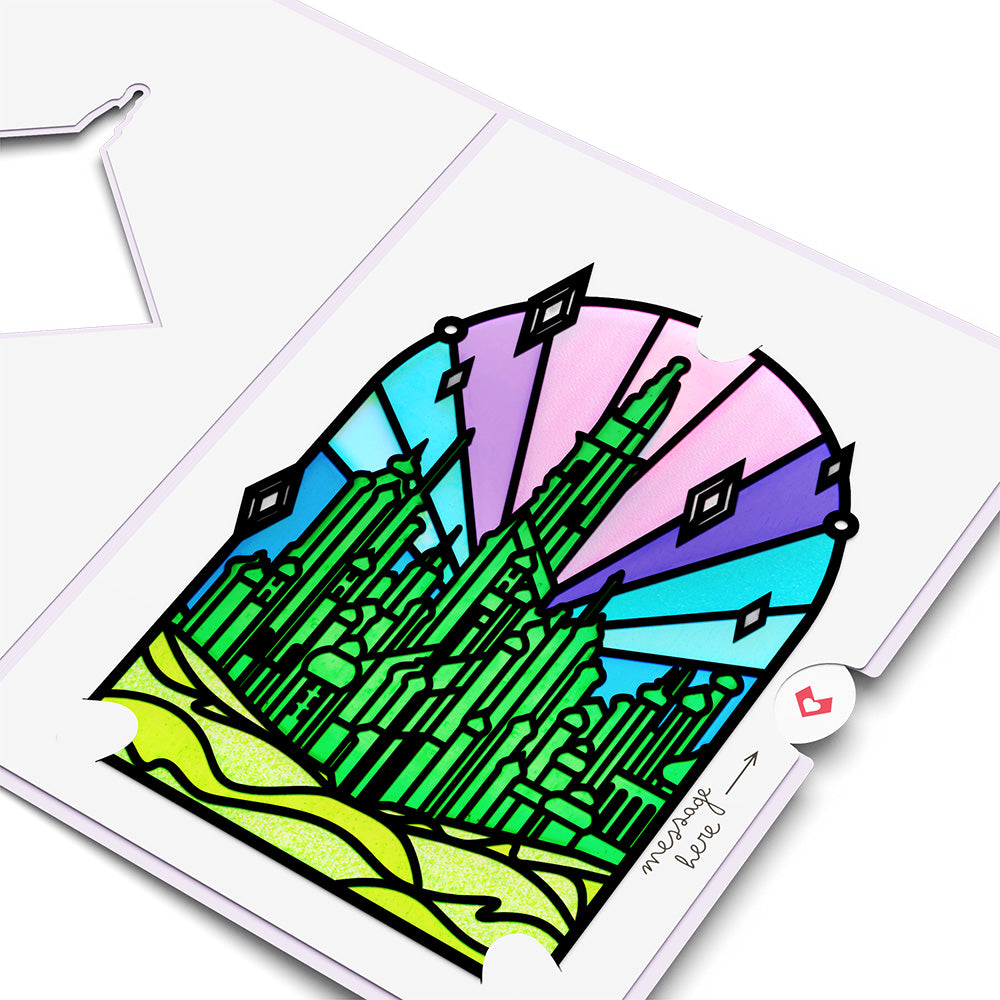 Wicked You Are Wickedly Wonderful Suncatcher Card