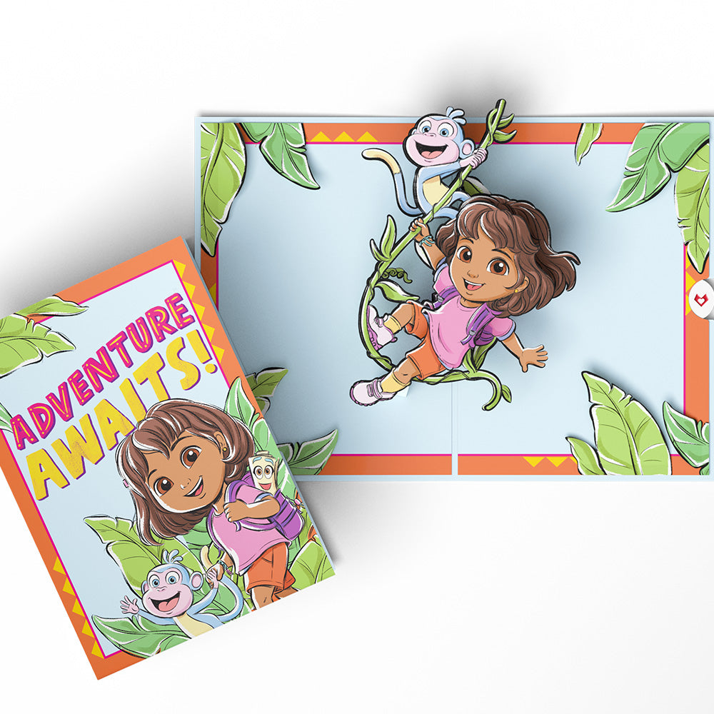 Dora the Explorer Adventure Awaits Pop-Up Card