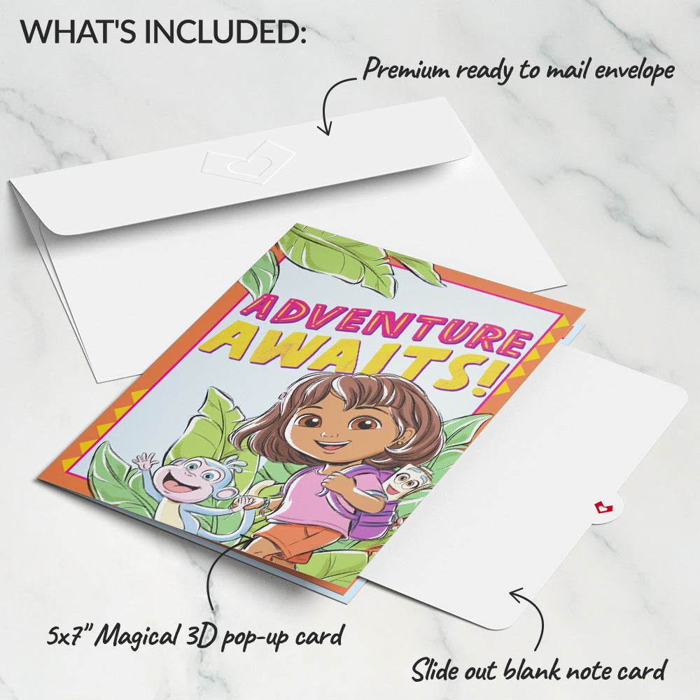 Dora the Explorer Adventure Awaits Pop-Up Card