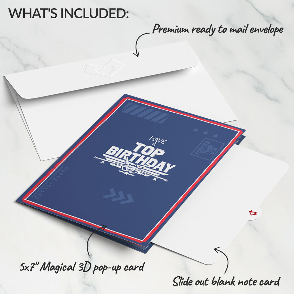 Top Gun: Maverick Have a Top Birthday Pop-Up Card