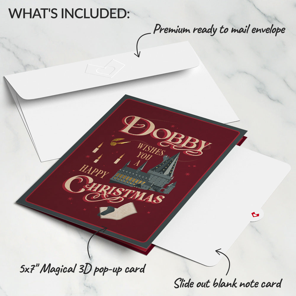 Harry Potter™ Dobby™ Christmas Pop-Up Card