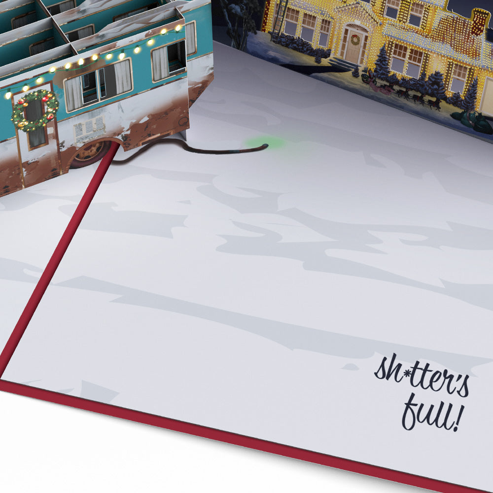 National Lampoon's Christmas Vacation Sh*tter's Full Pop-Up Card