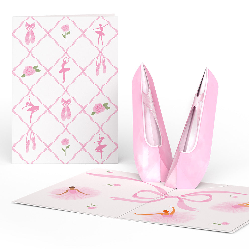 Ballet Slippers Pop-Up Card