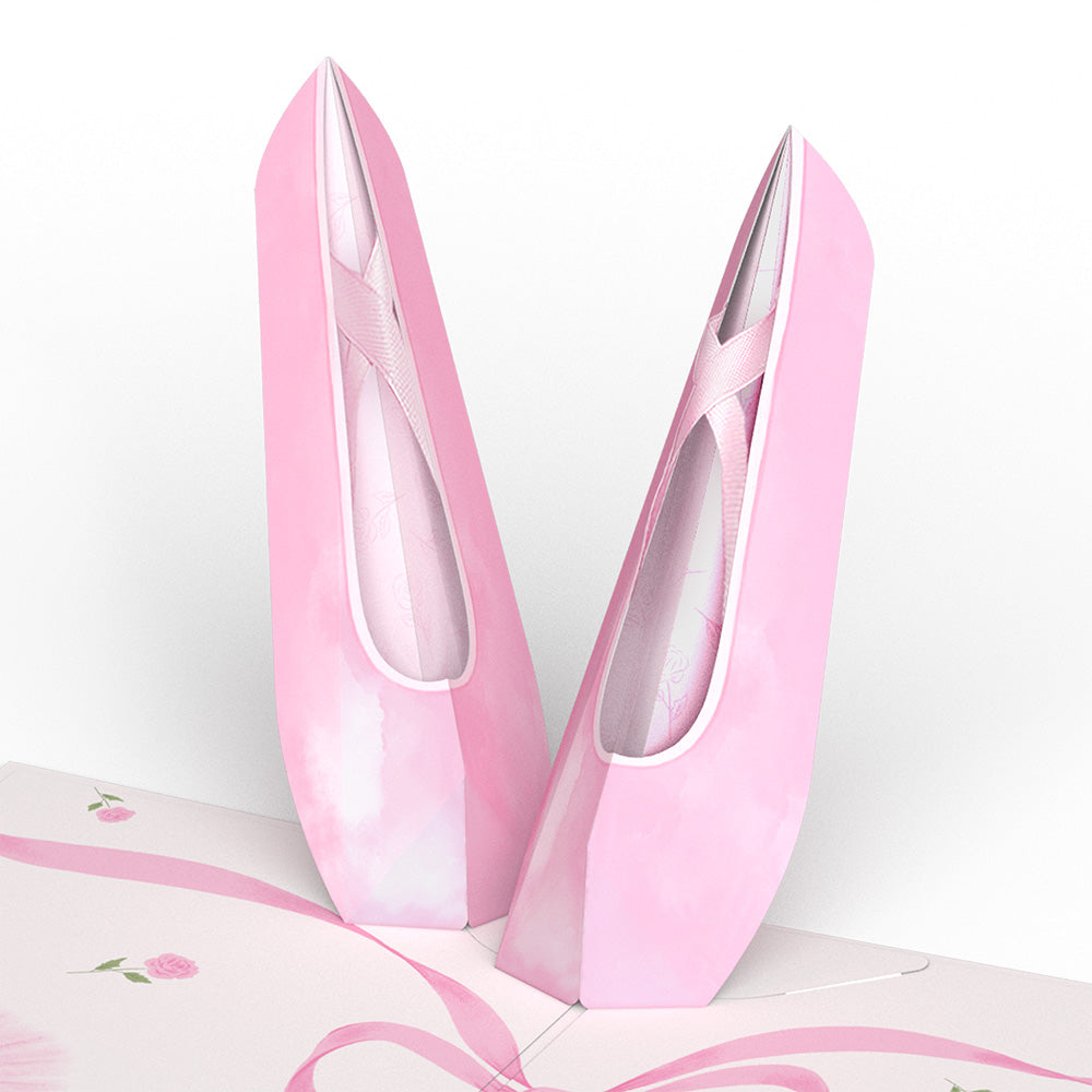Ballet Slippers Pop-Up Card