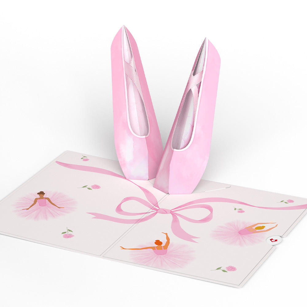Ballet Slippers Pop-Up Card