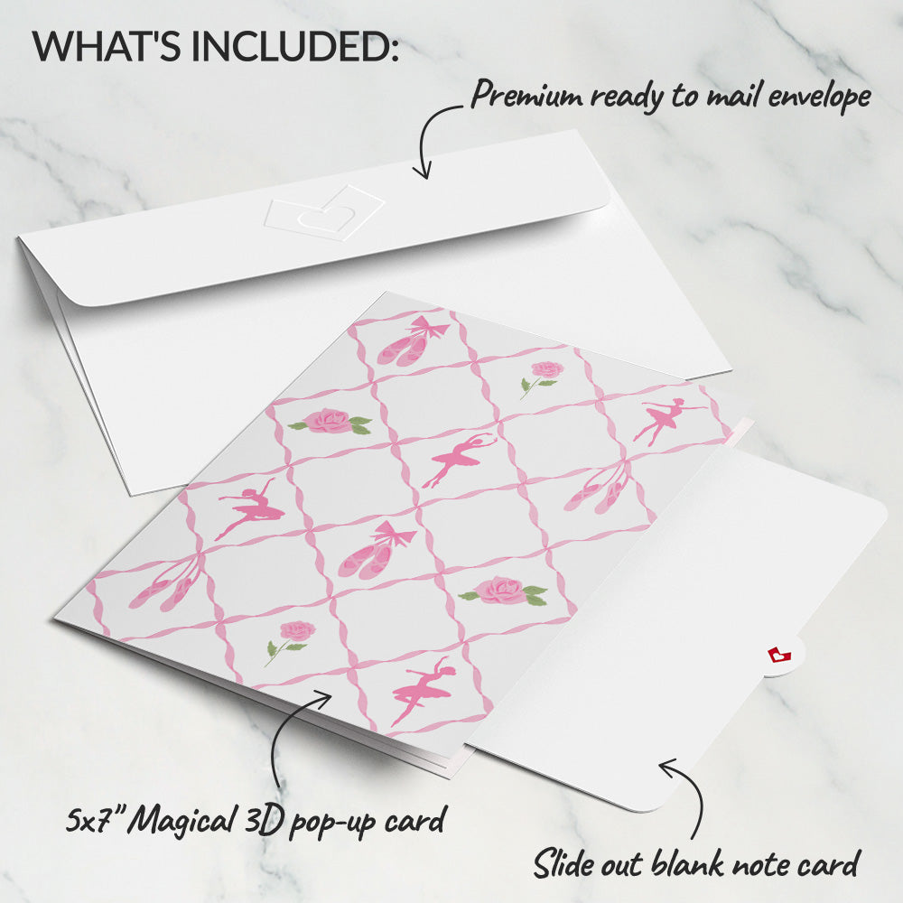 Ballet Slippers Pop-Up Card