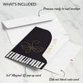 Just a Note Piano Pop-Up Card