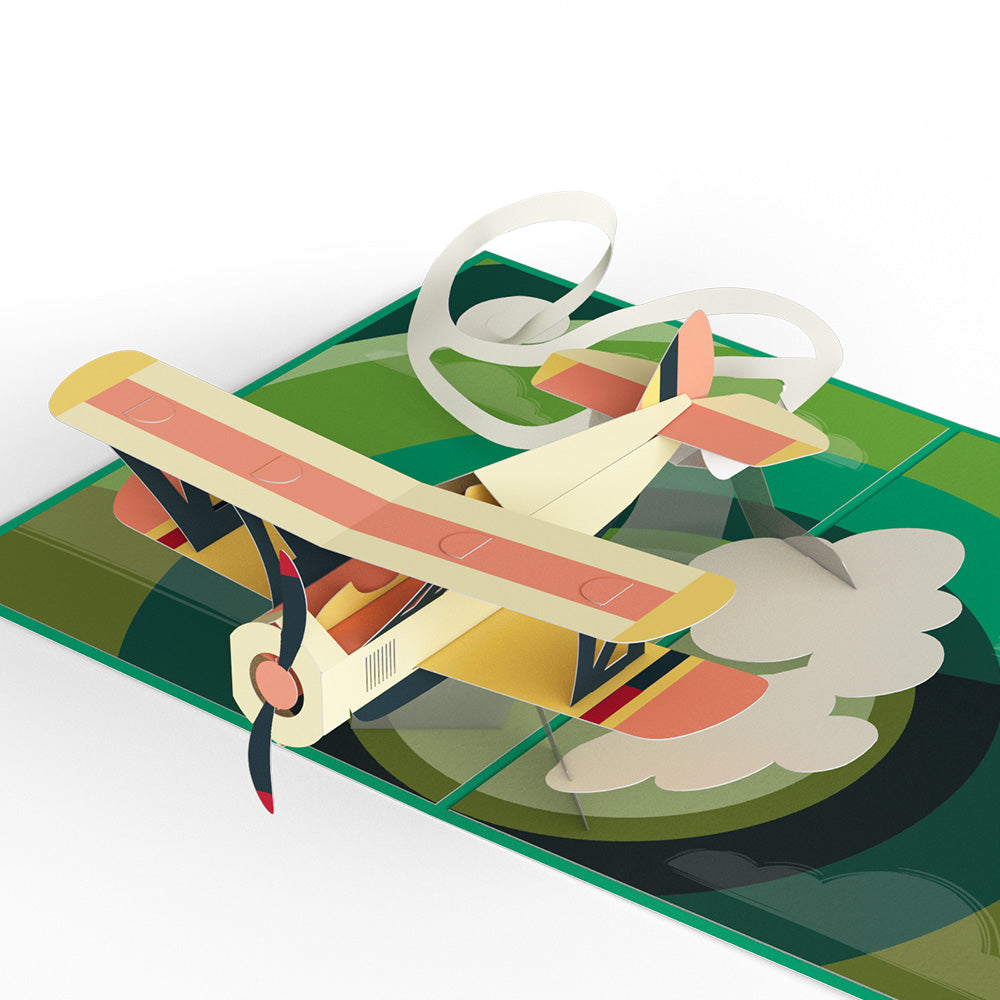 Vintage Plane Pop-Up Card
