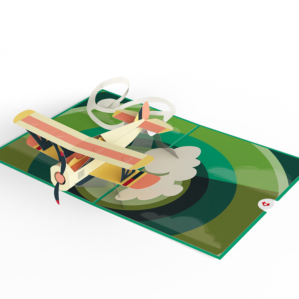 Vintage Plane Pop-Up Card