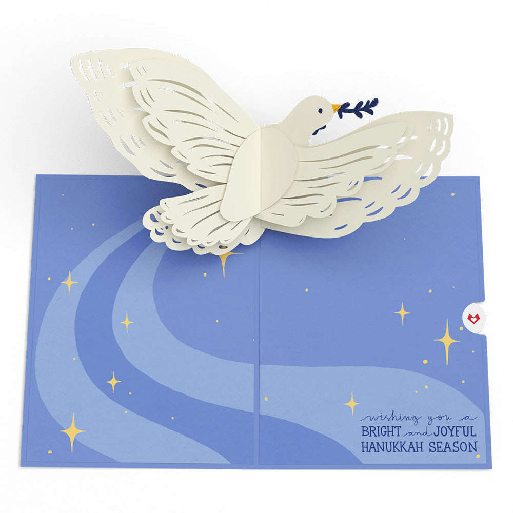 Hanukkah Dove Pop-Up Card