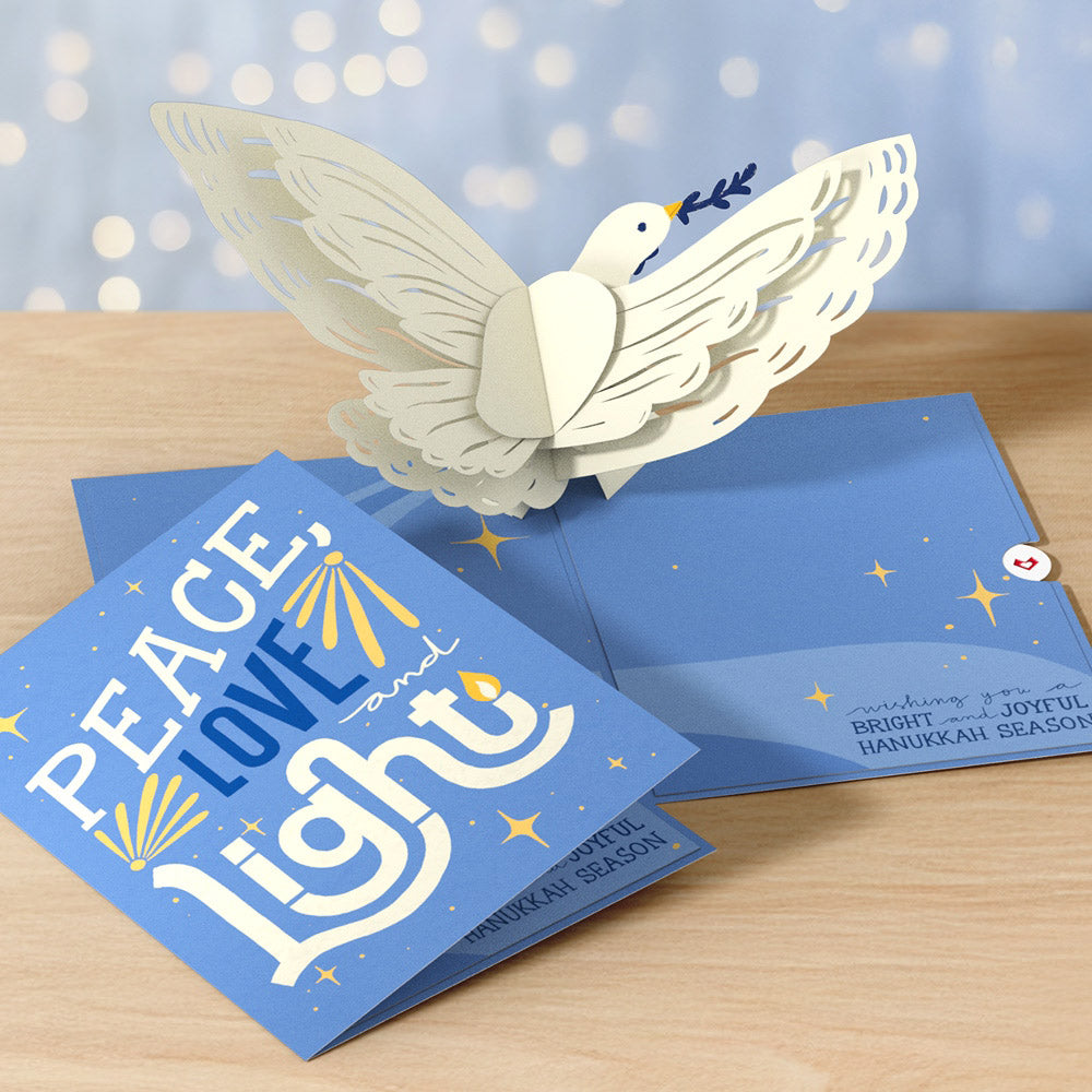 Hanukkah Dove Pop-Up Card