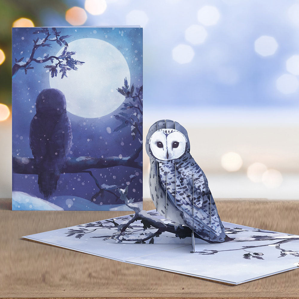 Snowy Owl Pop-Up Card