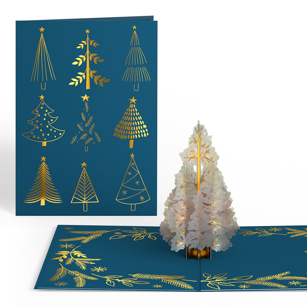 Evergreen Elegance Pop-Up Card