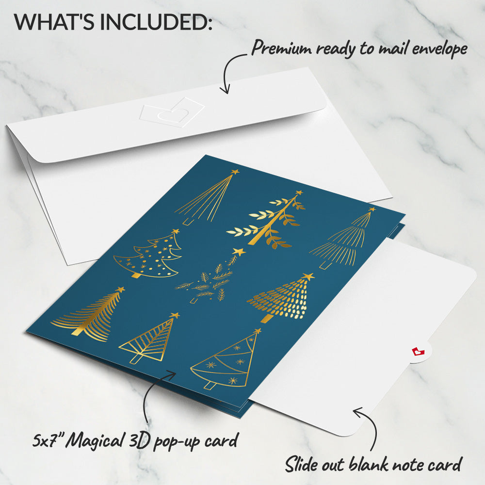 Evergreen Elegance Pop-Up Card