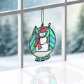 Warm Wishes Snowman Suncatcher Card