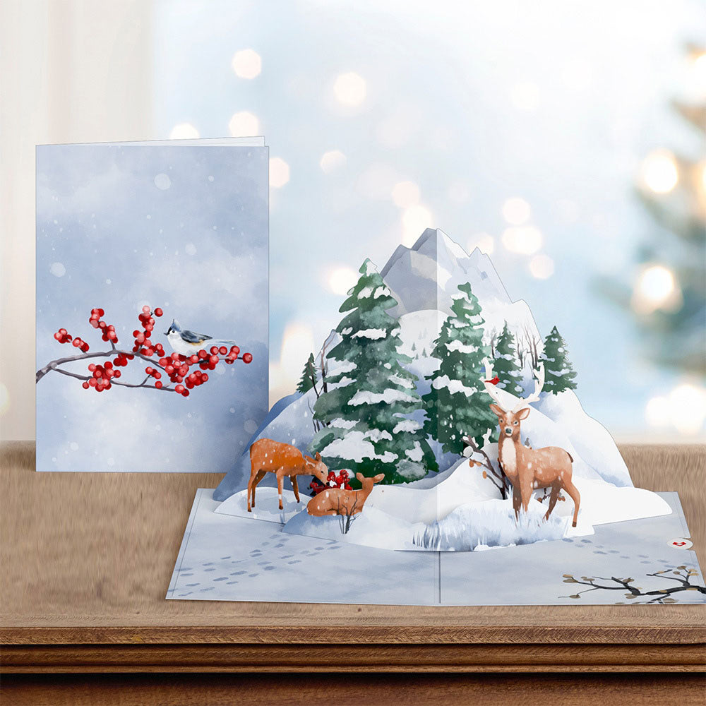 Snowfall's Hush Pop-Up Card