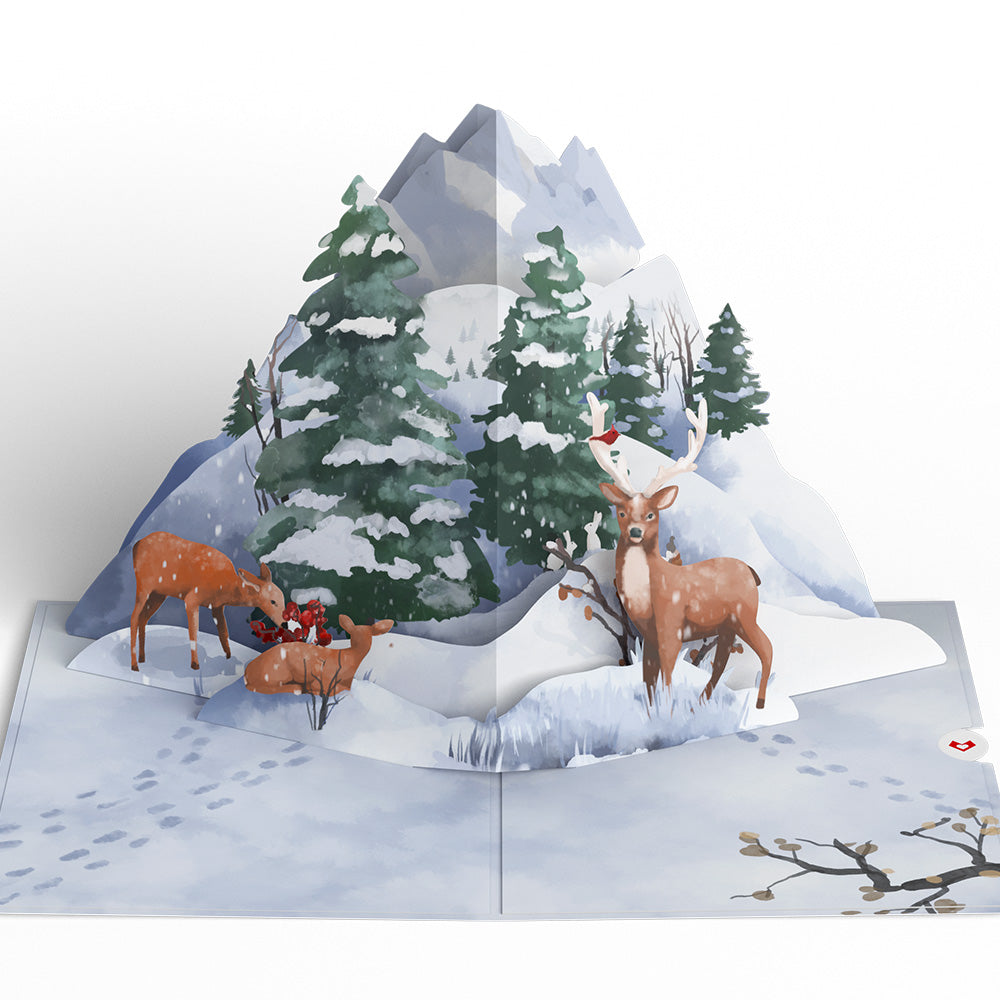 Snowfall's Hush Pop-Up Card