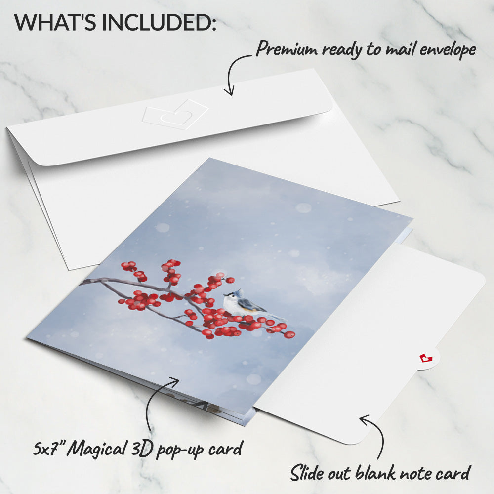 Snowfall's Hush Pop-Up Card