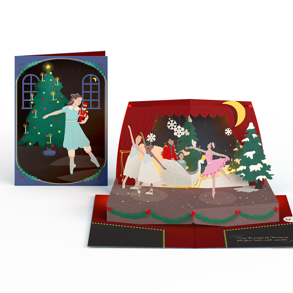 The Nutcracker Christmas Magic Music and Lights Pop-Up Card