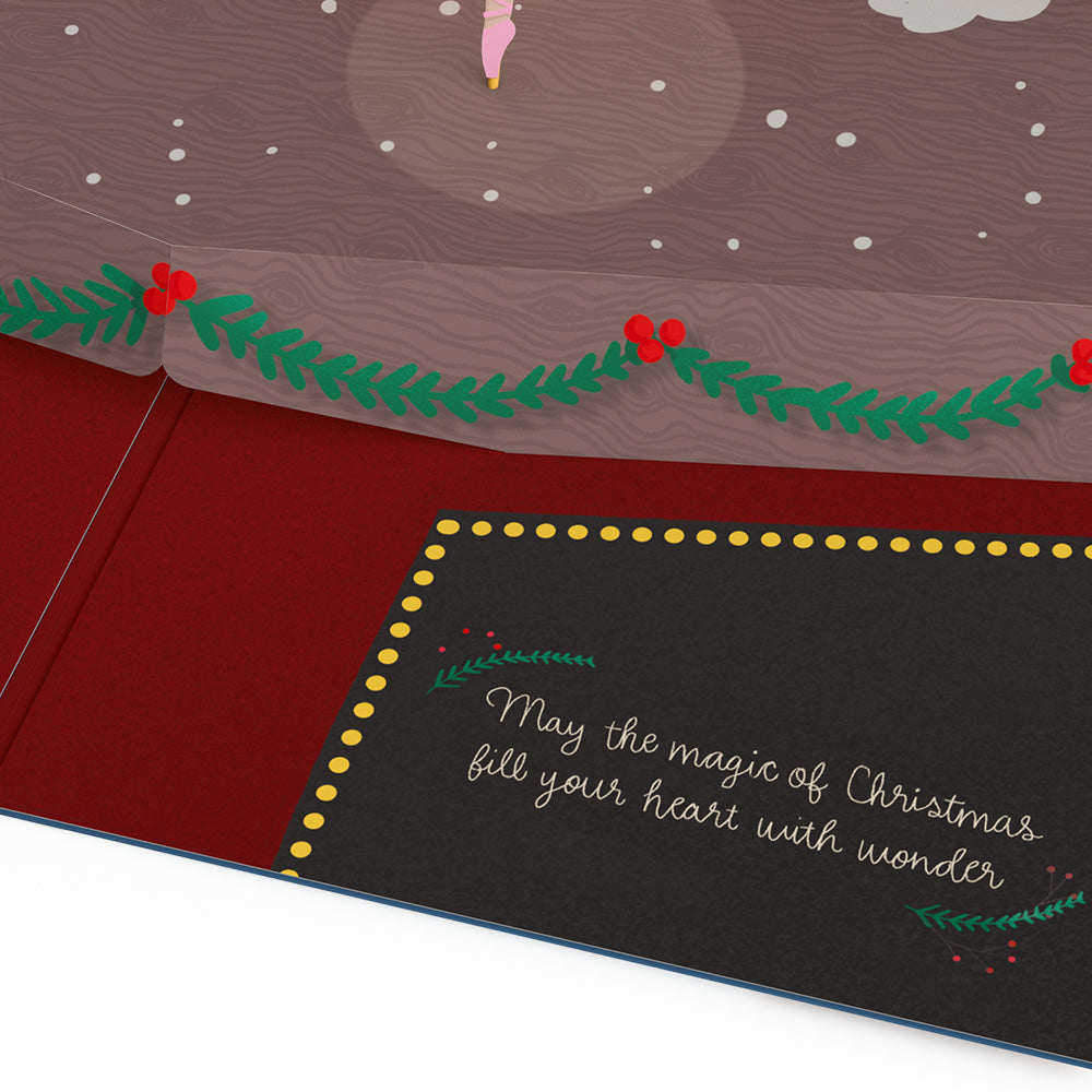 The Nutcracker Christmas Magic Music and Lights Pop-Up Card