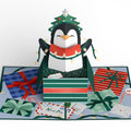 Season's Greetings Penguin Surprise Pop-Up Card