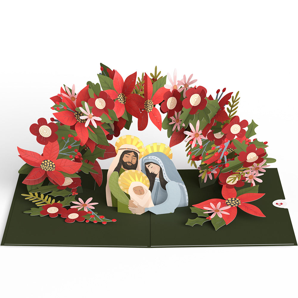 A Child Is Born Christmas Pop-Up Card